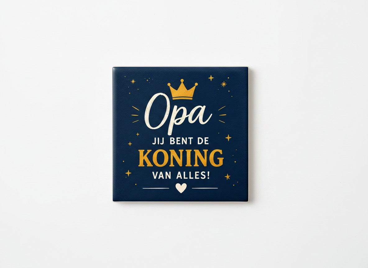 Opa, jij bent de koning van alles!