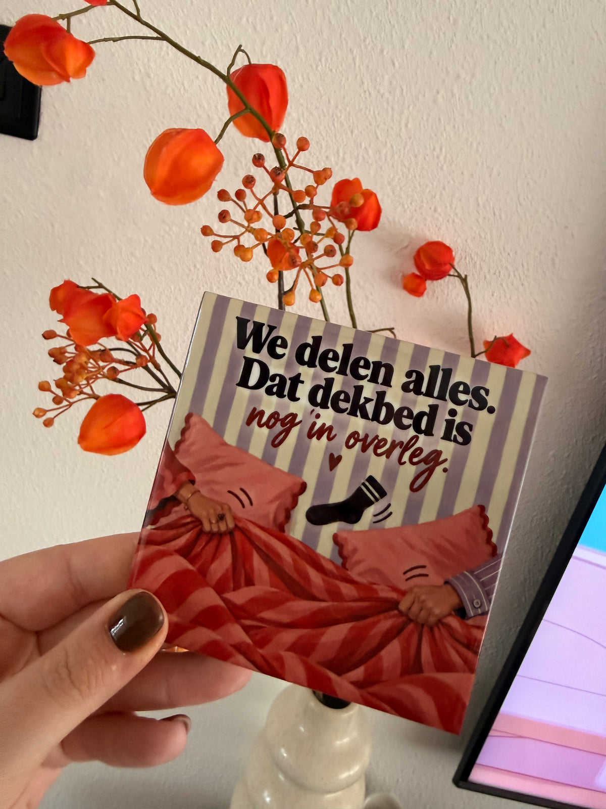 Tegeltje ‘We delen alles’