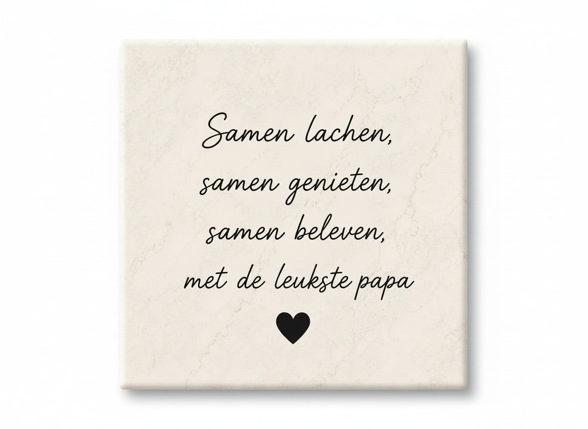 Samen lachen, samen genieten, samen beleven, met de leukste papa