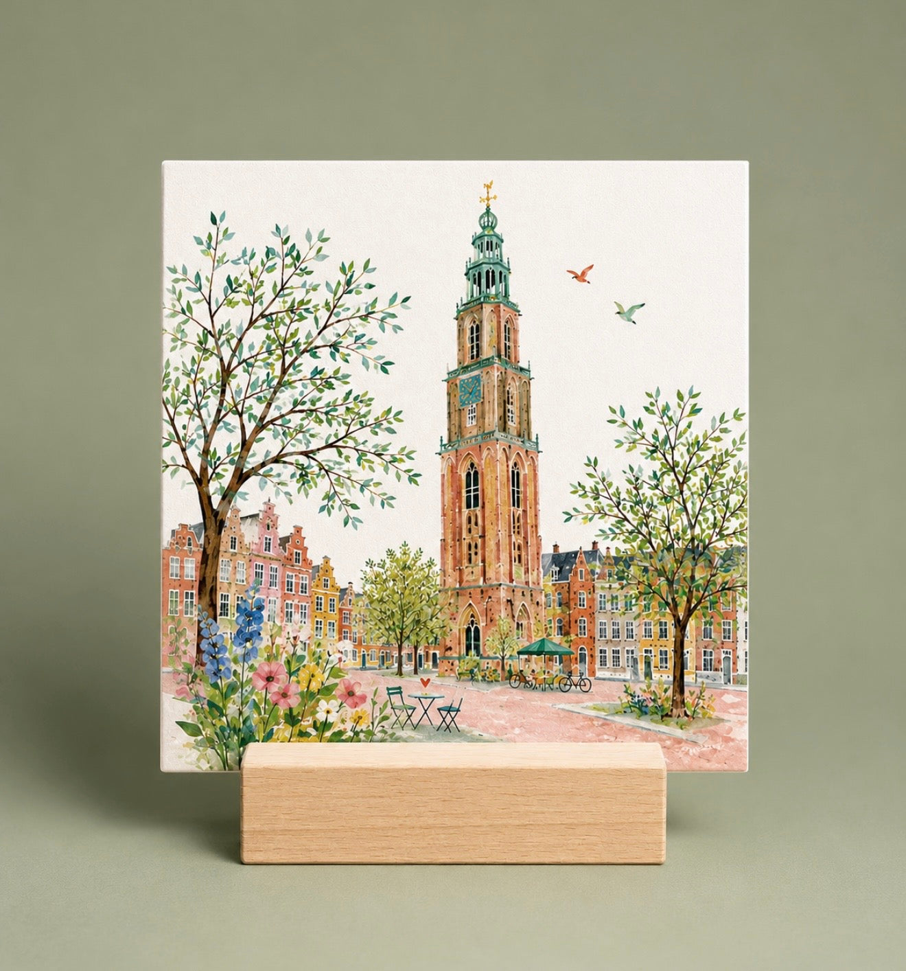 Groningen – Martinitoren | Illustratietegel