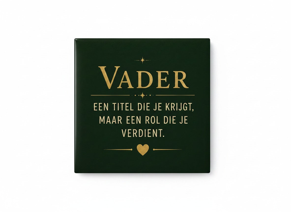Vader – een titel die je krijgt, maar een rol die je verdient