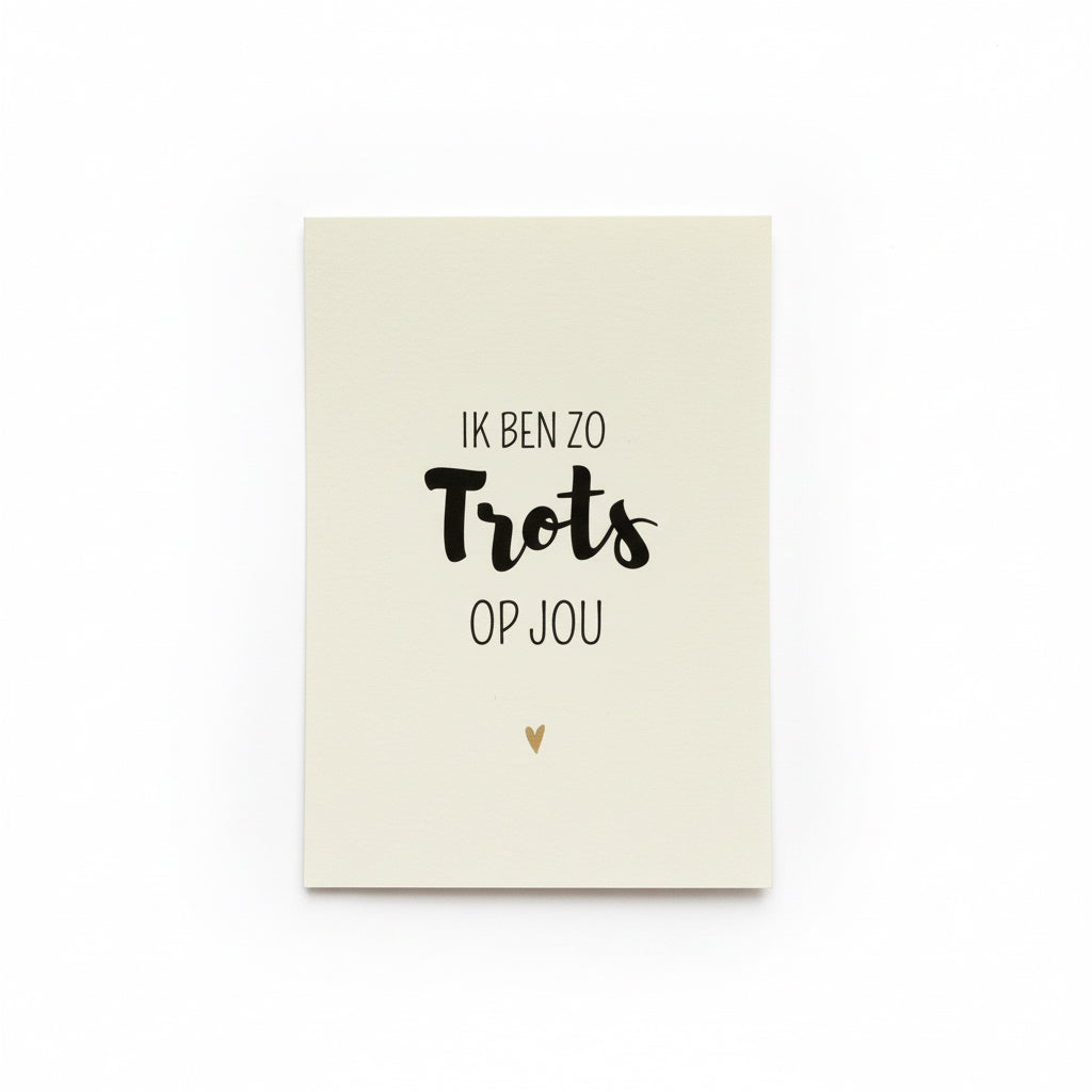 Ik ben zo trots op jou - Wonderkaartje A6