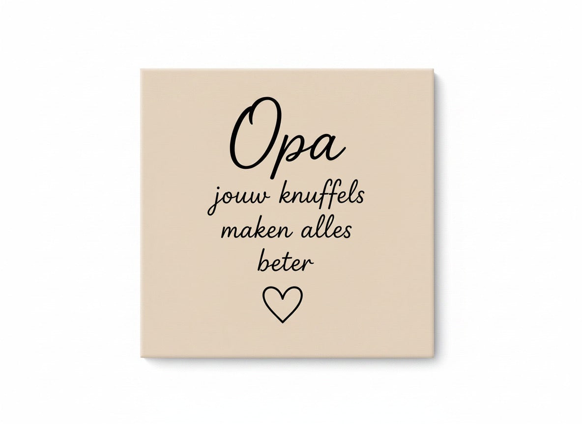 Opa, jouw knuffels maken alles beter