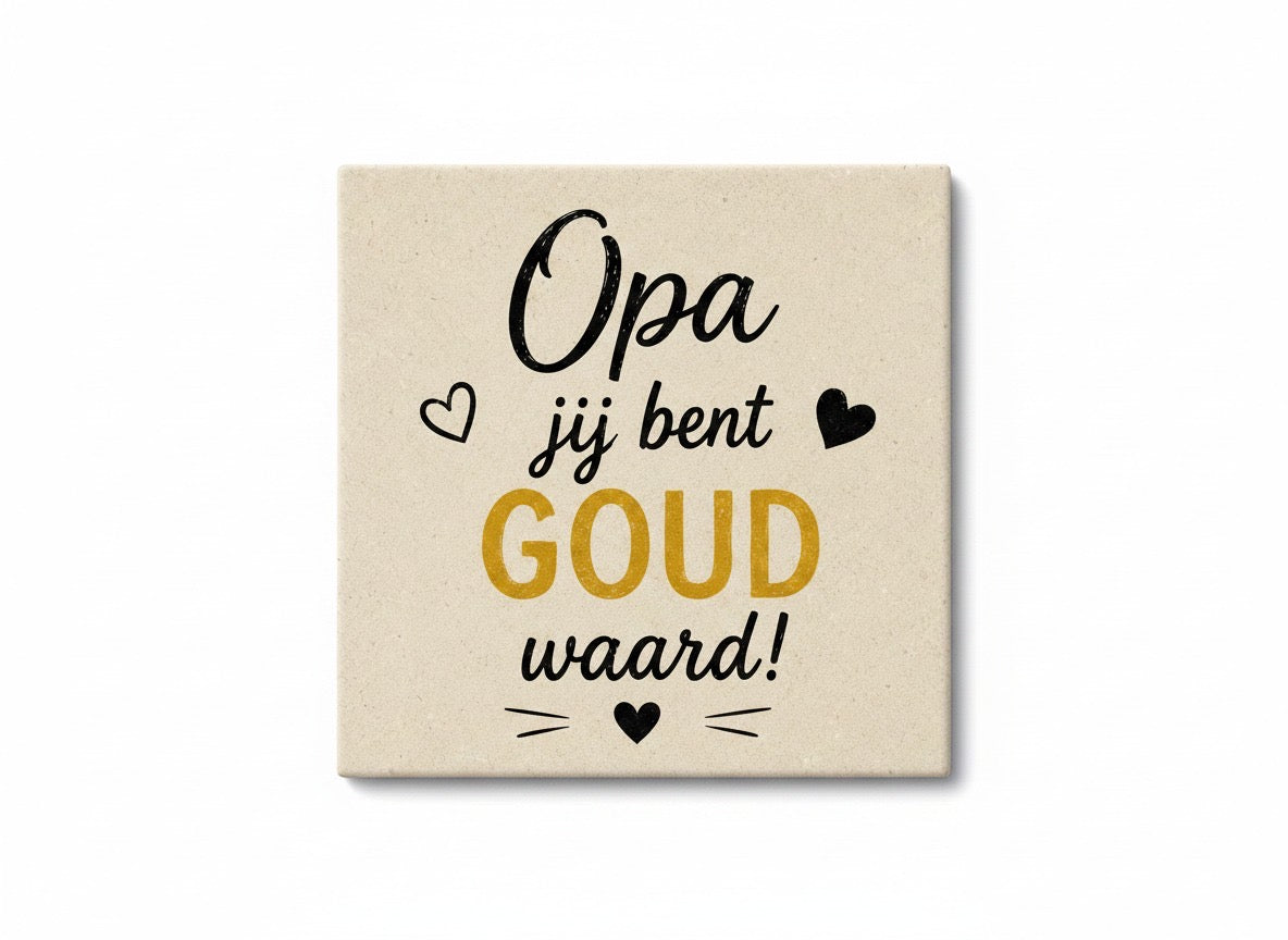 Opa, jij bent goud waard!