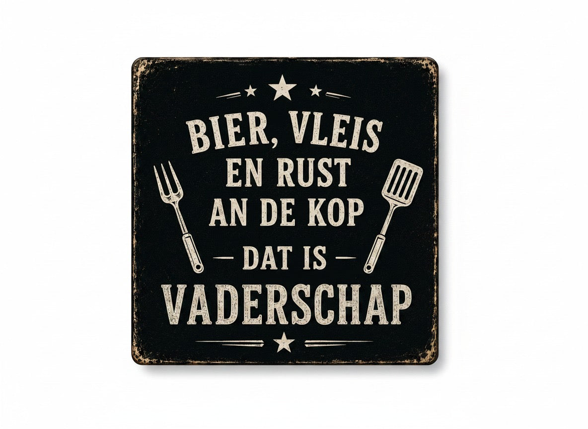 Bier, vleis en rust an de kop – dat is vaderschap
