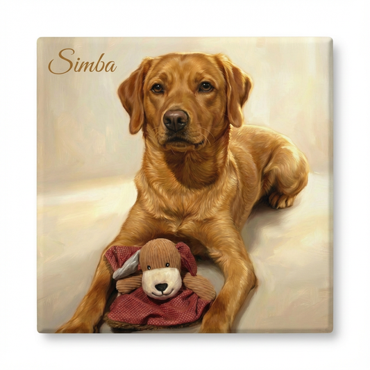 Gepersonaliseerde portret tegel huisdier