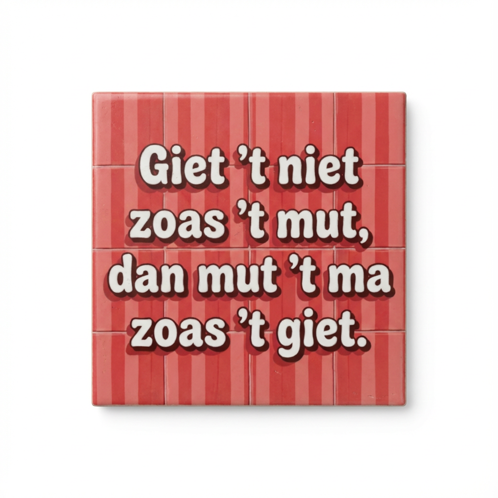 Giet 't niet zoas 't mut
