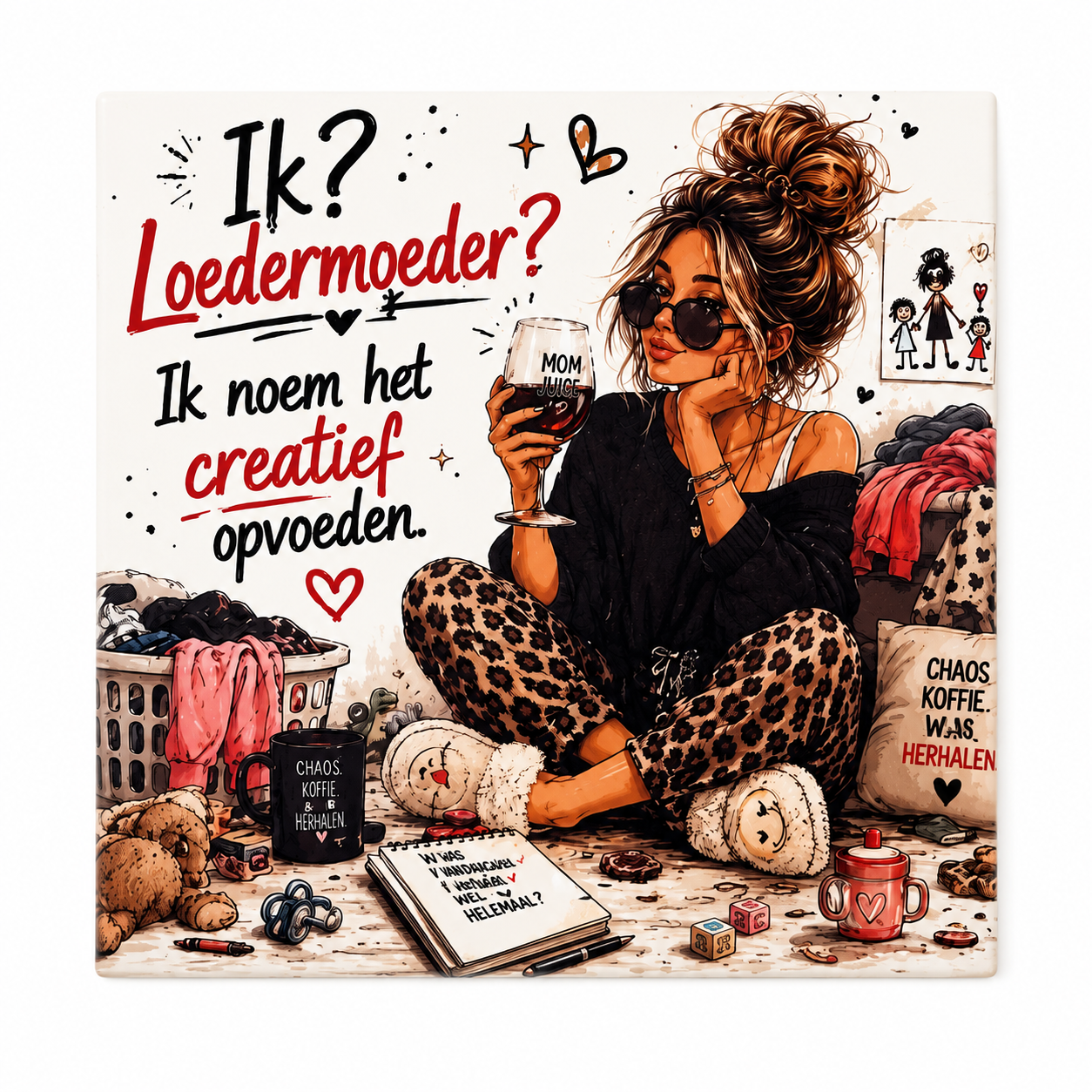 Tegel – Ik? Loedermoeder? Ik noem het creatief opvoeden.