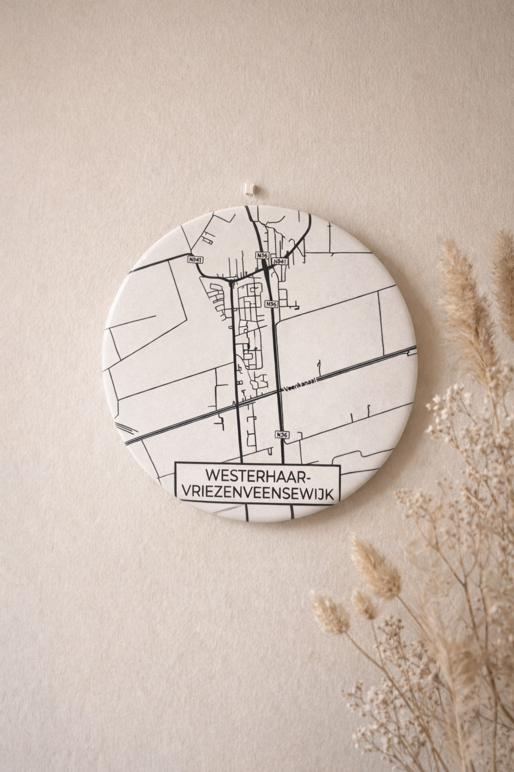 Tegel stads/dorpskaart