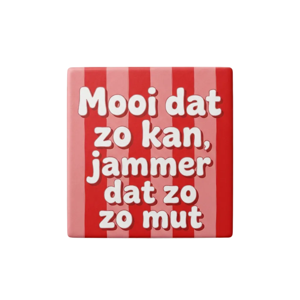 Mooi dat zo kan