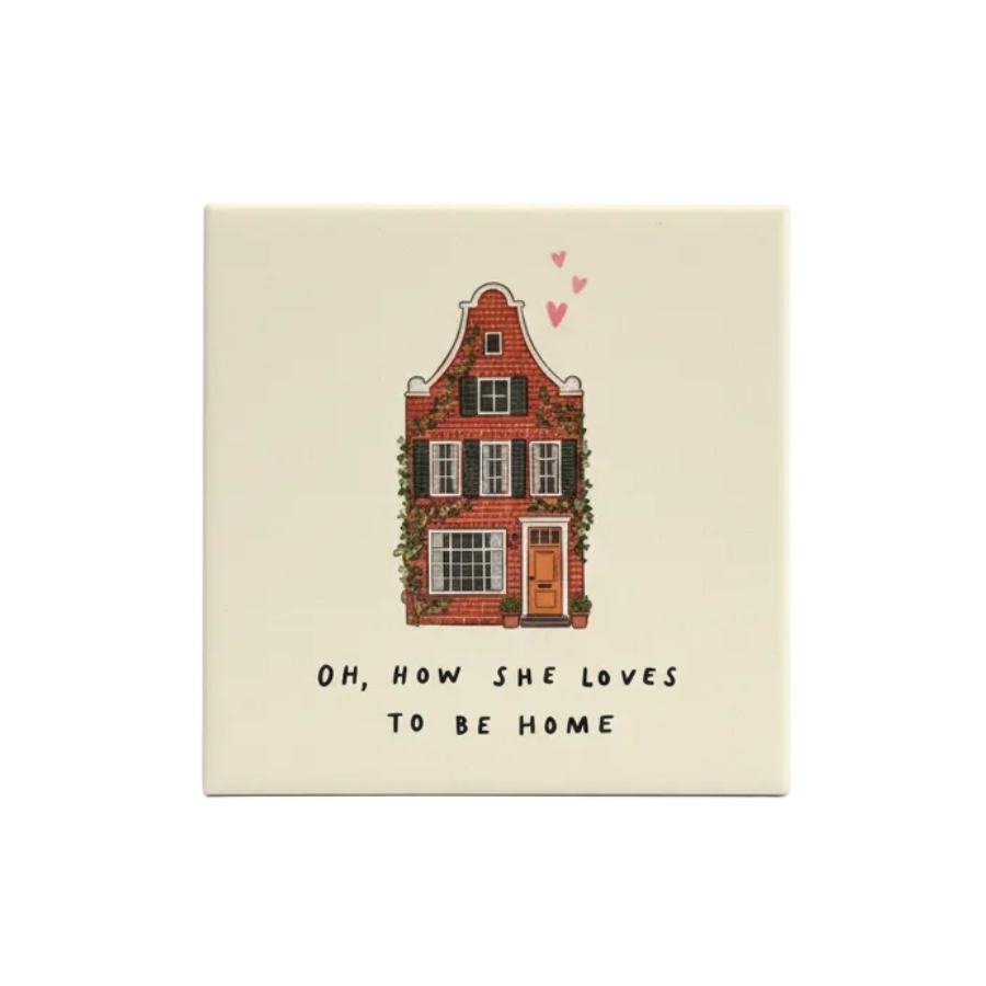 Oh, how she loves to be home