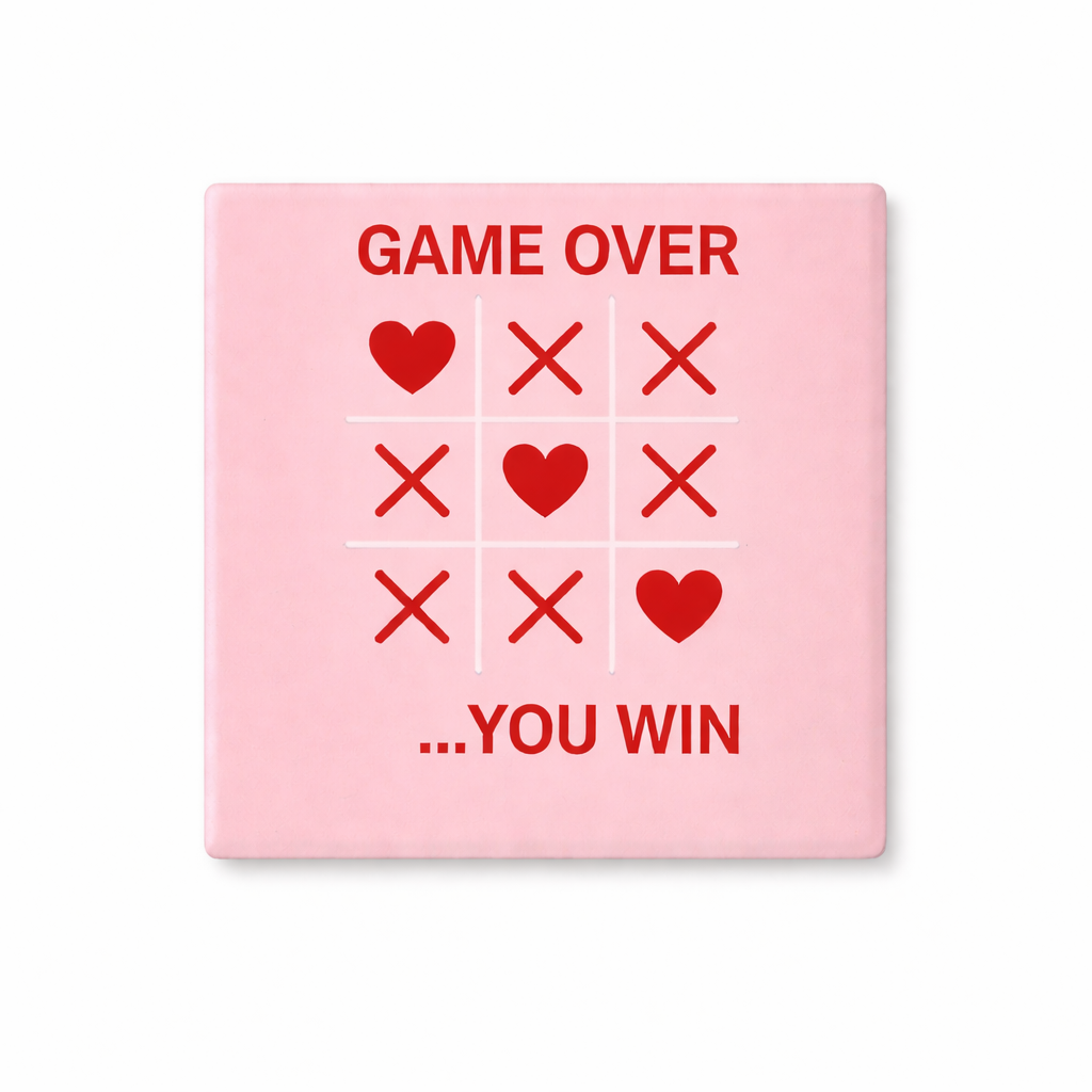 GAME OVER You Win Tegel - Love Editie