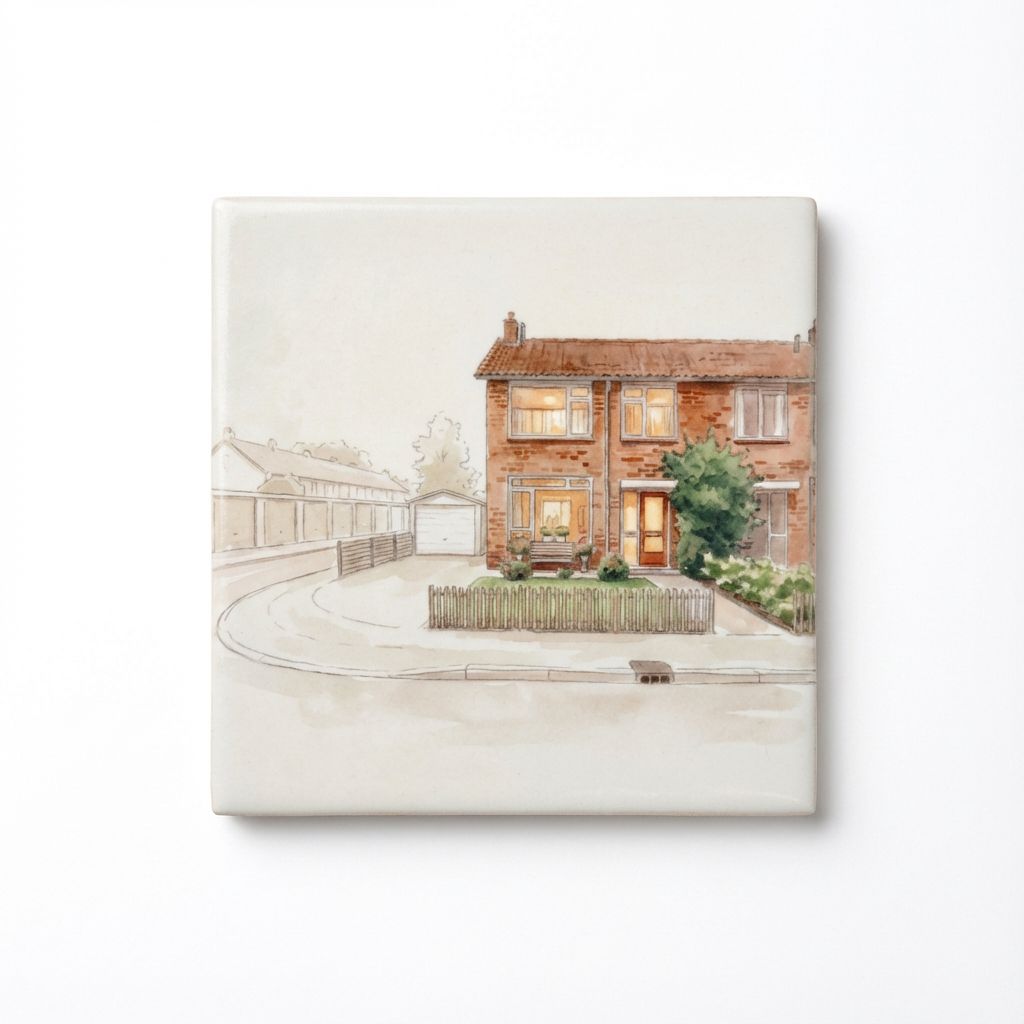 Gepersonaliseerde illustratie huis