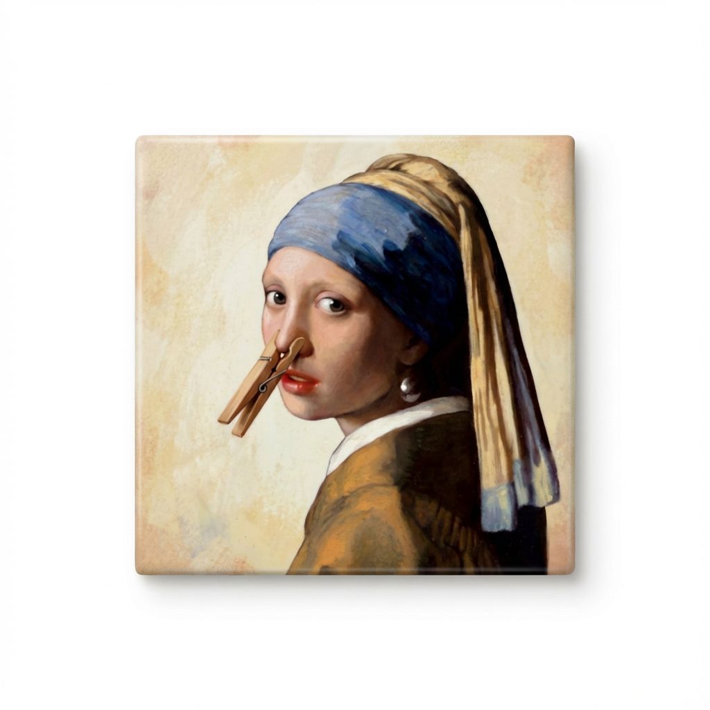 Meisje met de parel/wasknijper