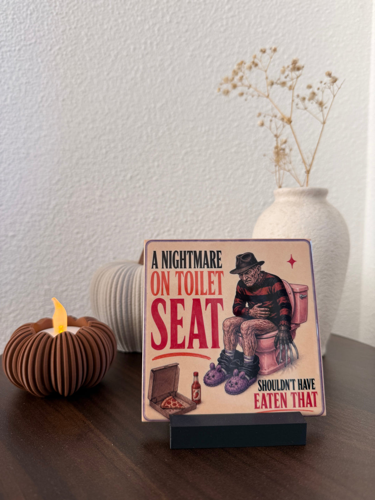 Freddy Krueger tegel A Nightmare on Toilet Seat Shouldn't Have Eaten That