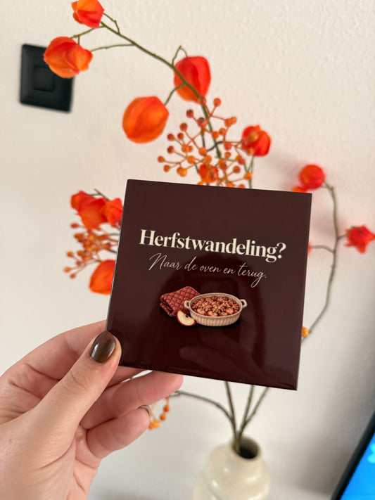 Tegeltje ‘Herfstwandeling’