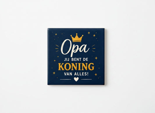 Opa, jij bent de koning van alles!