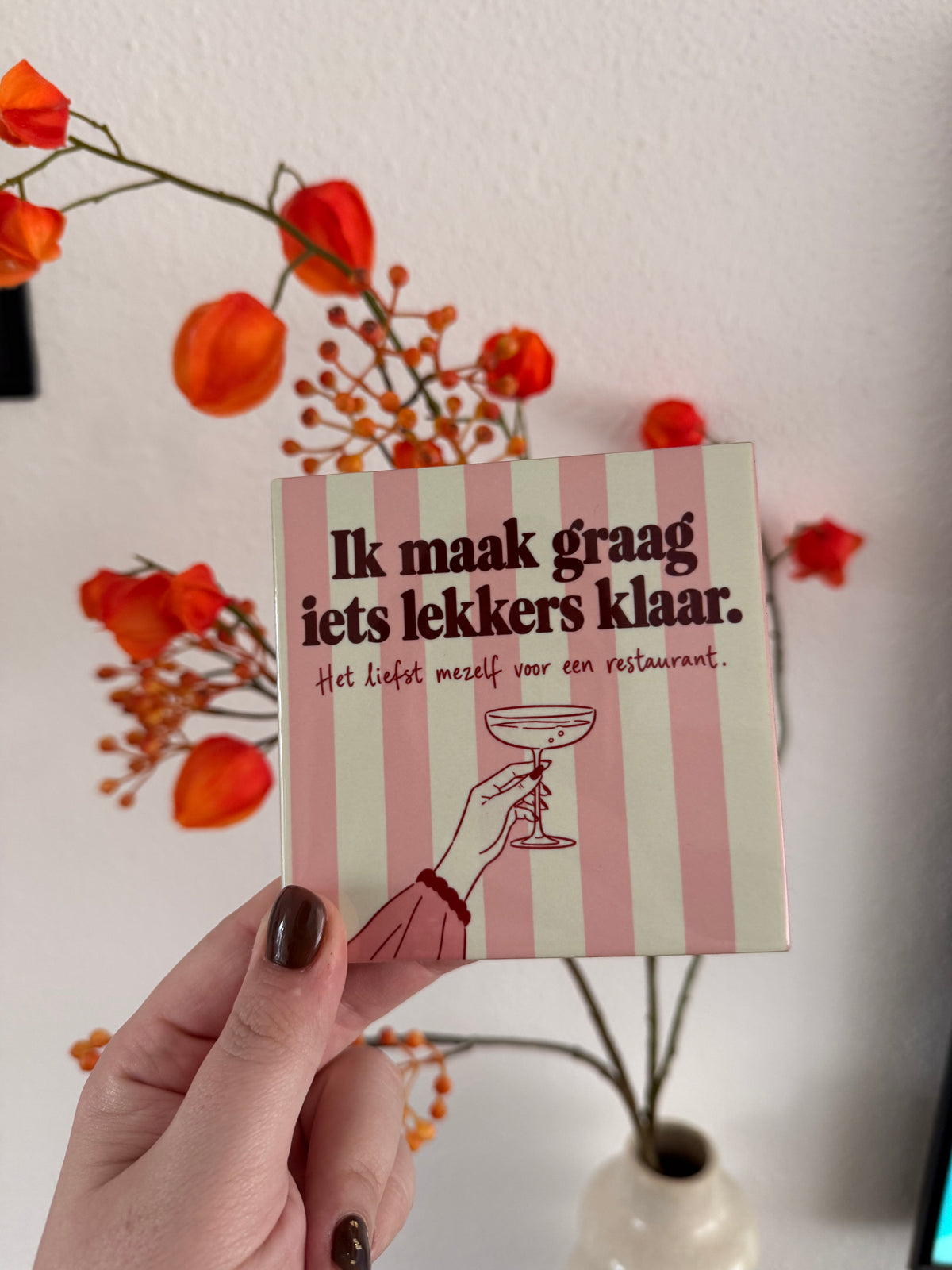 Tegeltje ‘Ik maak graag iets lekkers klaar’