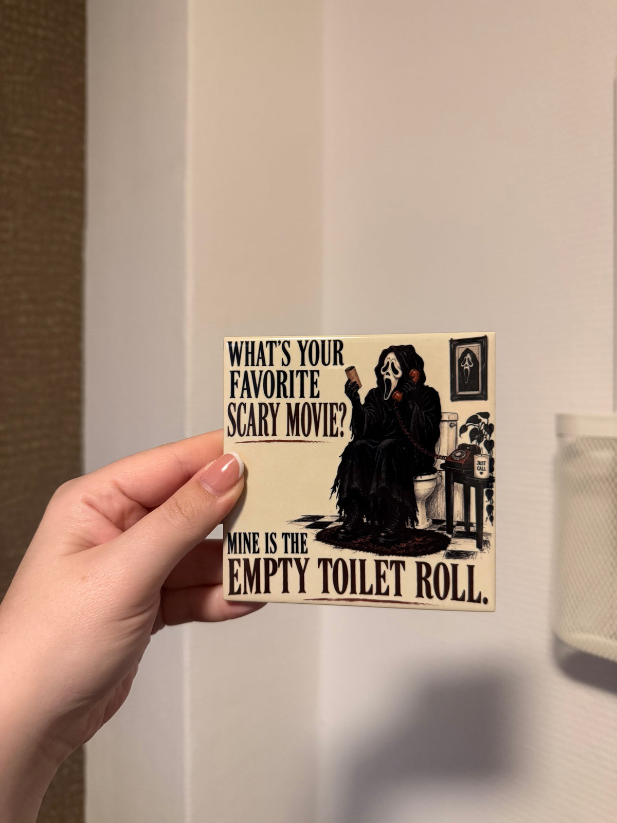 Ghostface tegel What's Your Favorite Scary Movie Empty Toilet Roll