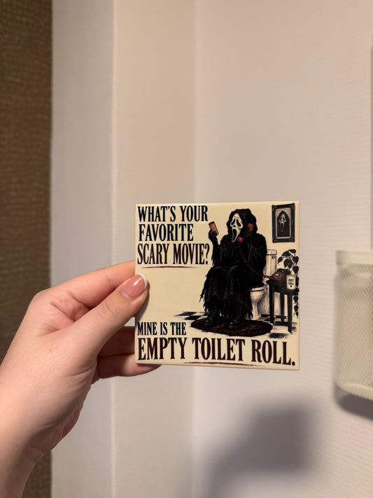 Ghostface tegel What's Your Favorite Scary Movie Empty Toilet Roll