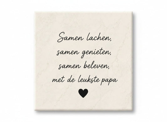 Samen lachen, samen genieten, samen beleven, met de leukste papa