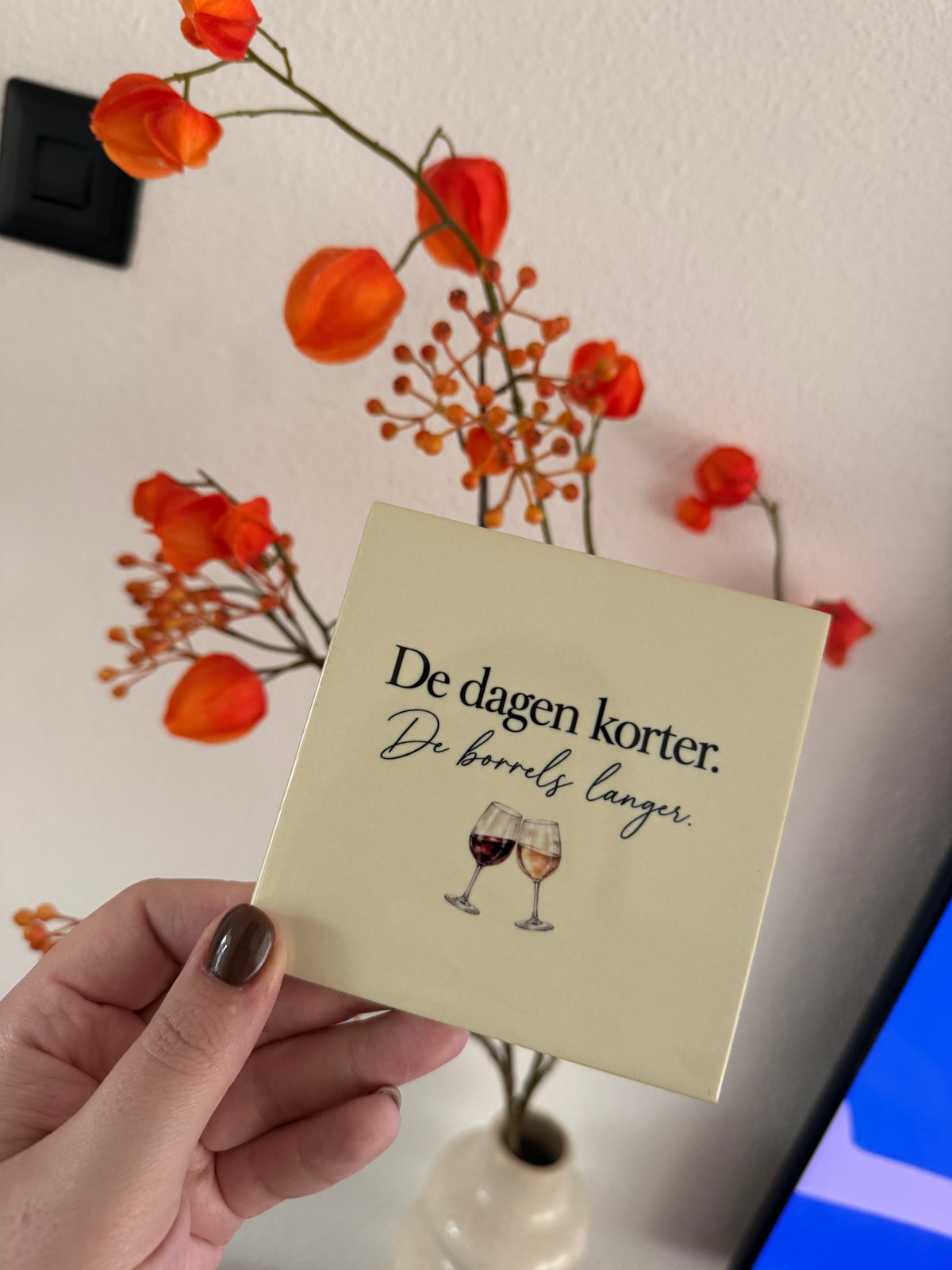 Tegeltje ‘De dagen korter’