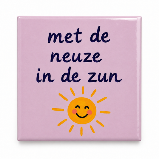 Met de neuze in de zun