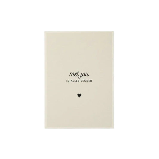 Met jou is alles leuker - Wonderkaartje A6