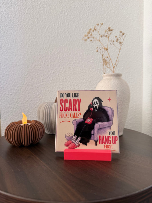 Ghostface tegel Do You Like Scary Phone Calls You Hang Up First