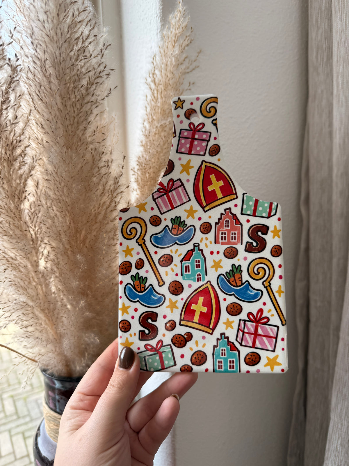 Sinterklaas icoontjes serveerplankje