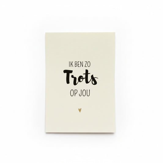 Ik ben zo trots op jou - Wonderkaartje A6