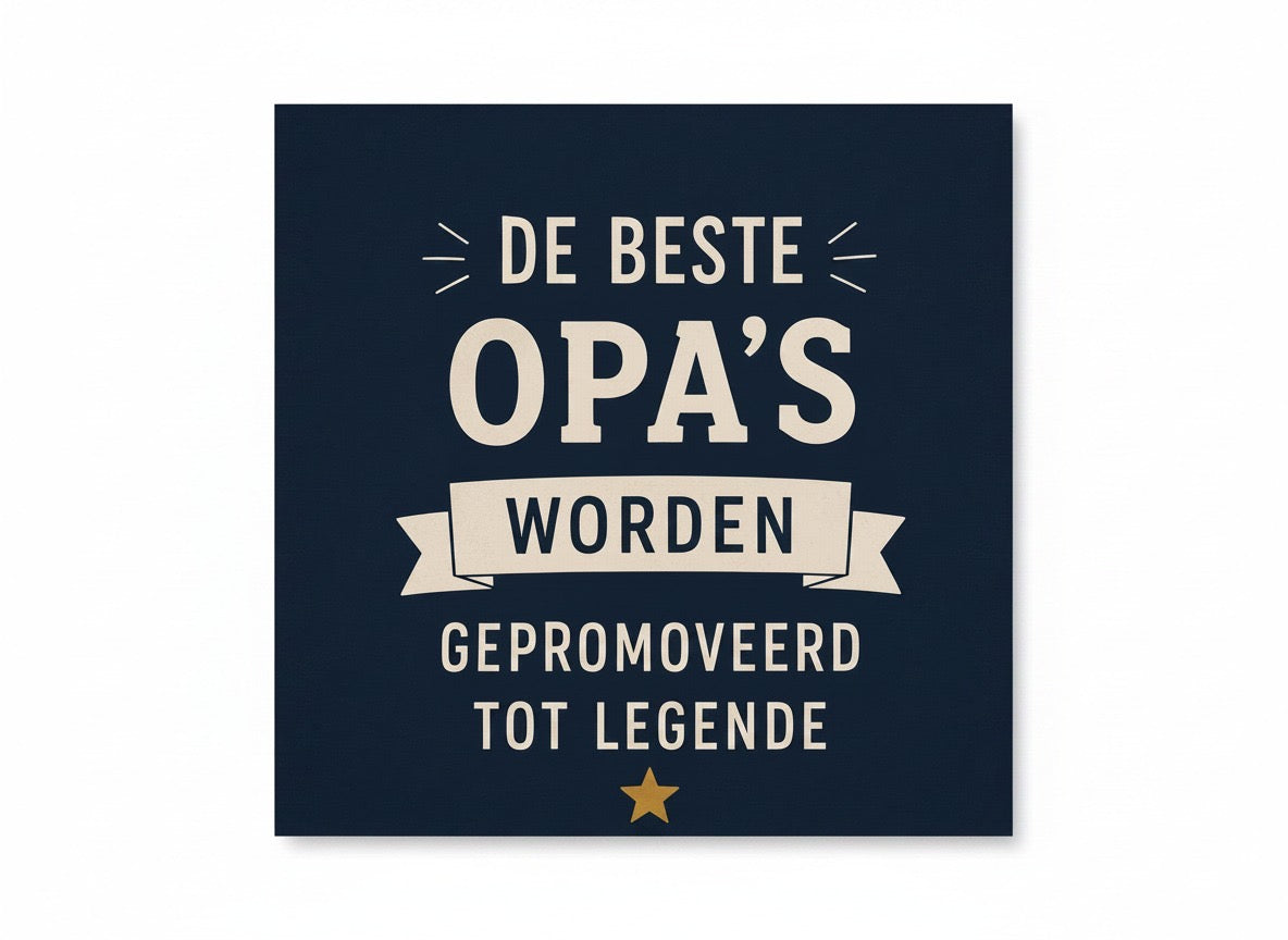 De beste opa's worden gepromoveerd tot legende