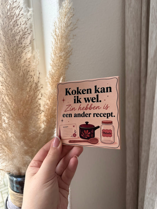 Koken kan ik wel – tegel