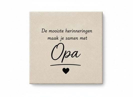 De mooiste herinneringen maak je samen met opa