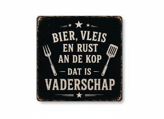 Bier, vleis en rust an de kop – dat is vaderschap