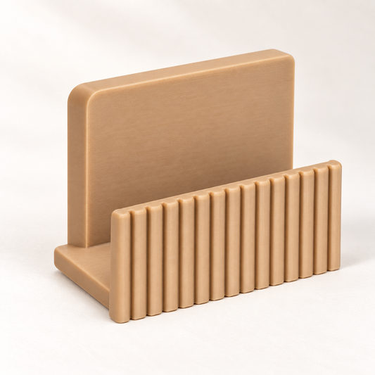 Beige wisselhouder met ribbelontwerp