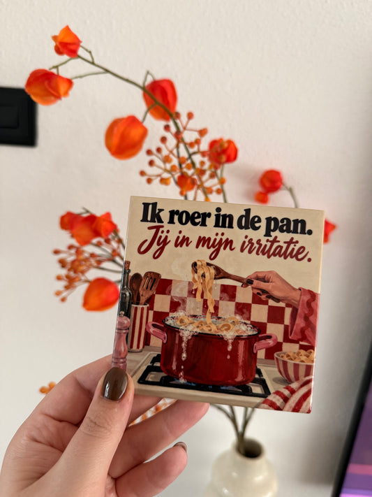 Tegeltje ‘Ik roer in de pan’