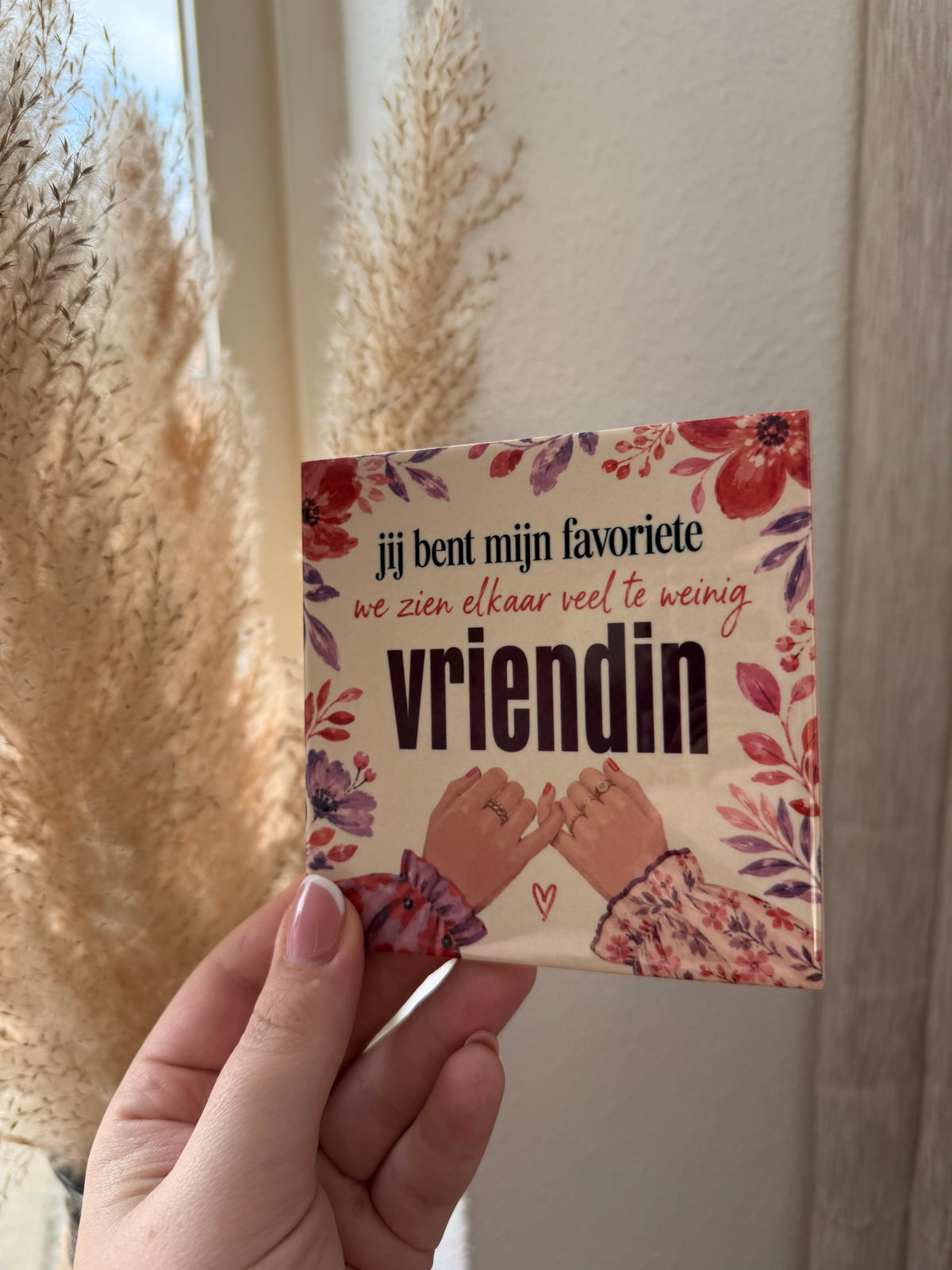 We zien elkaar veel te weinig vriendin