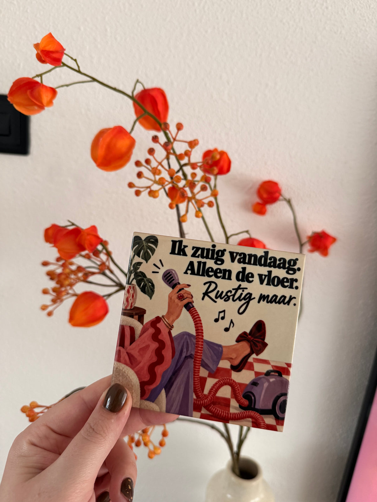 Tegeltje ‘Ik zuig vandaag’