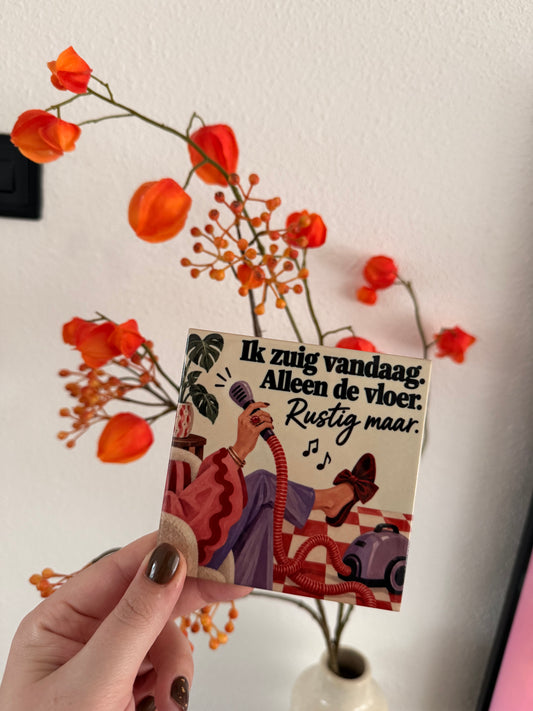 Tegeltje ‘Ik zuig vandaag’