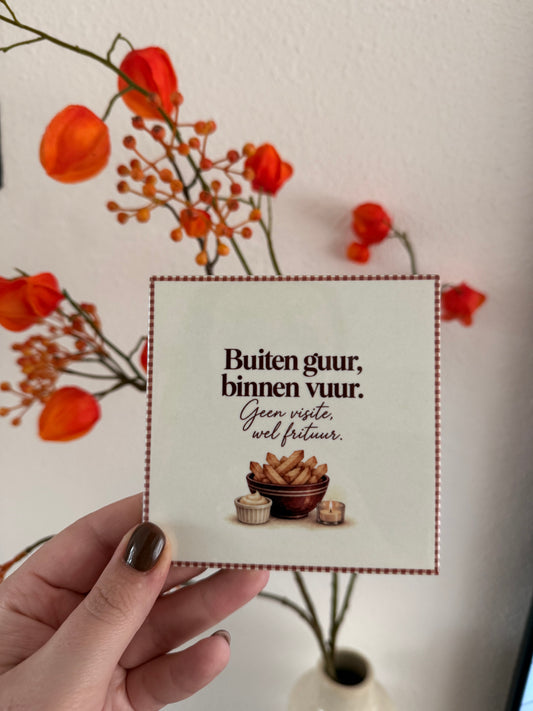 Buiten guur, binnen vuur