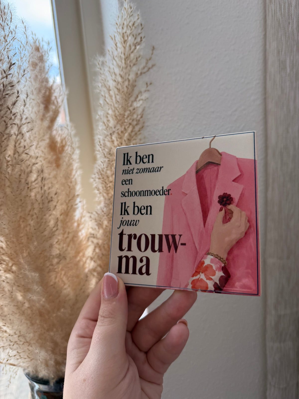 Trouw-ma tegel – voor de schoonmoeder met zelfspot