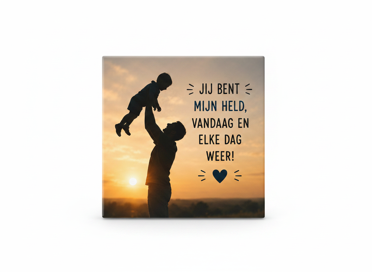 Jij bent mijn held, vandaag en elke dag weer!