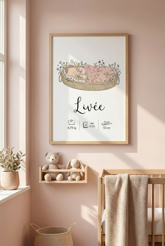 Geboorteposter meisje