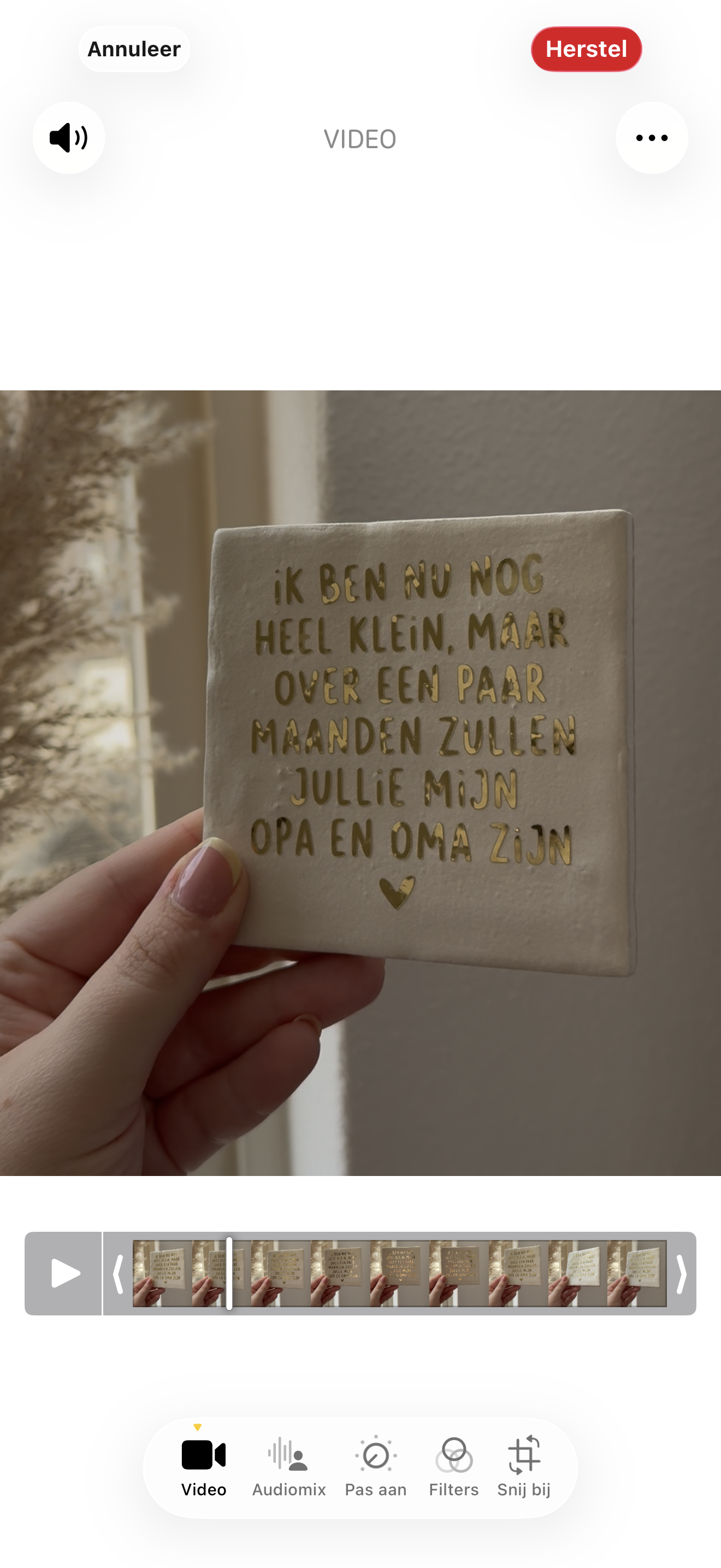 Zwangerschapsaankondiging - opa en oma