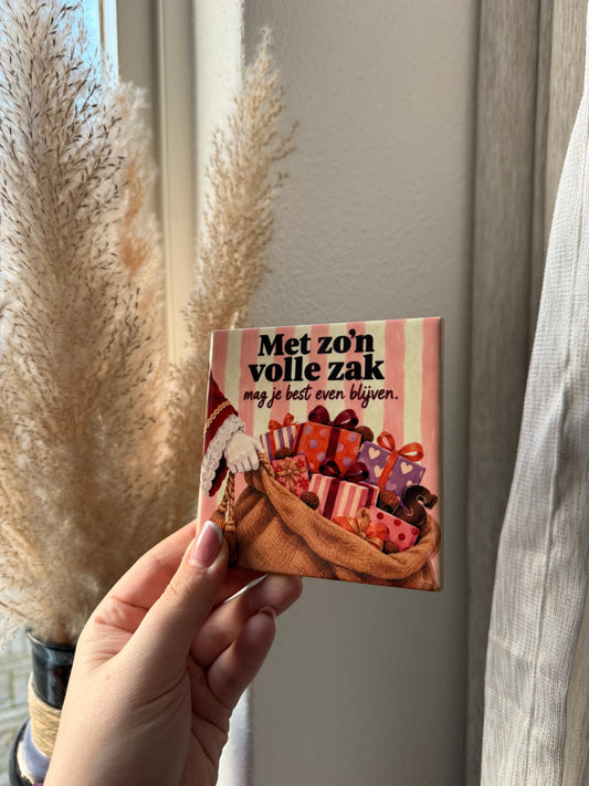 Met zo'n volle zak mag je best even blijven
