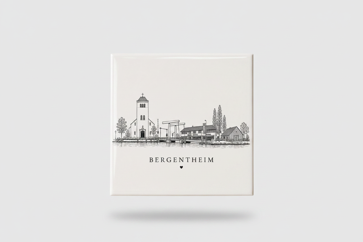 Tegel Bergentheim witte achtergrond